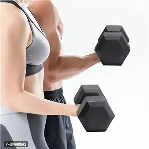 Hexagonal Pvc Dumbbell  Set 1 Pair 1 Kg