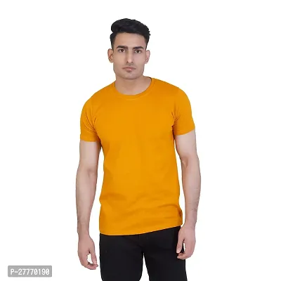 Classic Cotton Solid T-Shirt for Men-thumb0