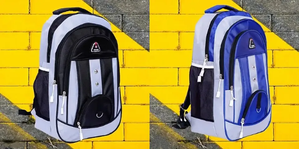 Combo Of 2 Trendy Water Resistant Backpack For Men And Women