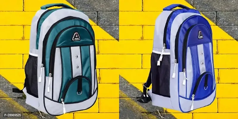 Combo Of 2 Trendy Water Resistant Backpack For Men And Women