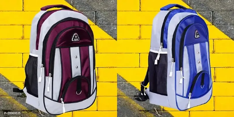 Combo Of 2 Trendy Water Resistant Backpack For Men And Women