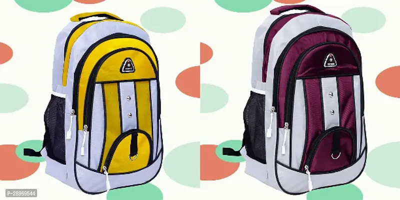 Combo Of 2 Trendy Water Resistant Backpack For Men And Women