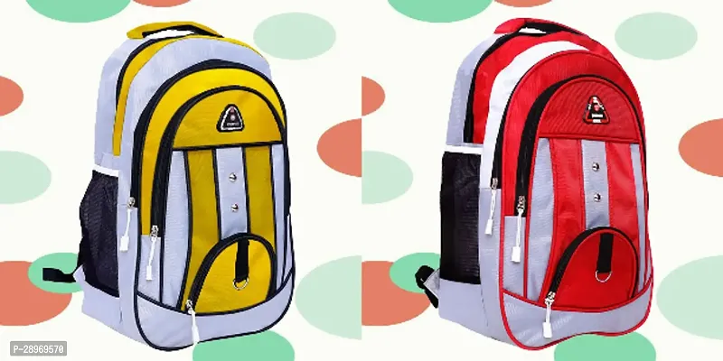 Combo Of 2 Trendy Water Resistant Backpack For Men And Women-thumb0