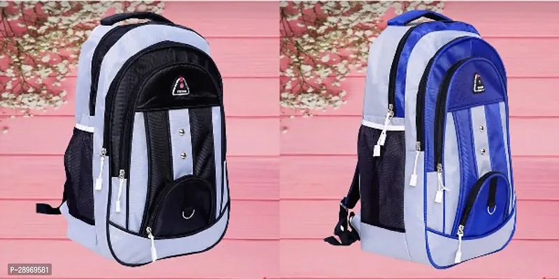 Combo Of 2 Trendy Water Resistant Backpack For Men And Women