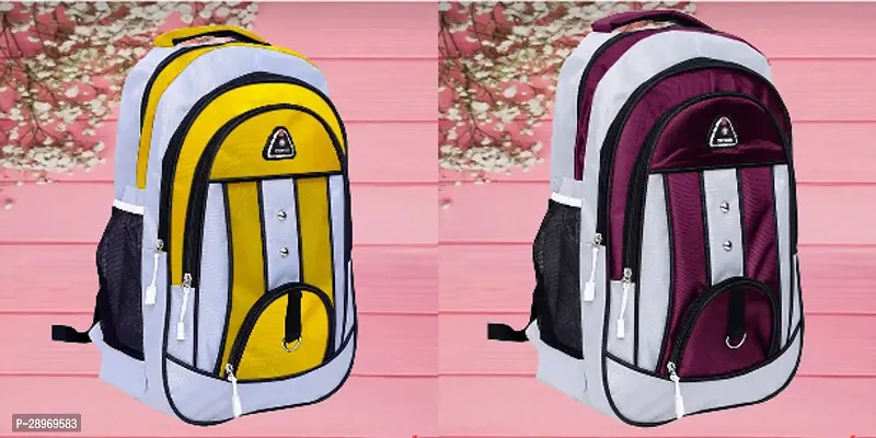 Combo Of 2 Trendy Water Resistant Backpack For Men And Women