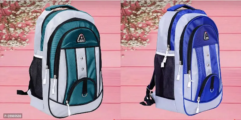 Combo Of 2 Trendy Water Resistant Backpack For Men And Women-thumb0