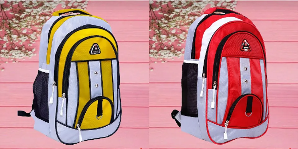 Combo Of 2 Trendy Water Resistant Backpack For Men And Women