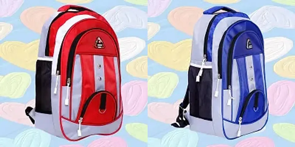 Combo Of 2 Trendy Water Resistant Backpacks For Men And Women