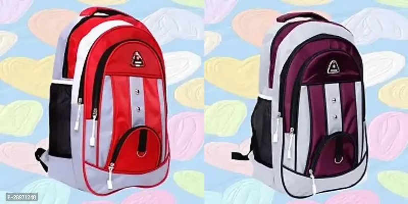 Combo Of 2 Trendy Water Resistant Backpacks For Men And Women