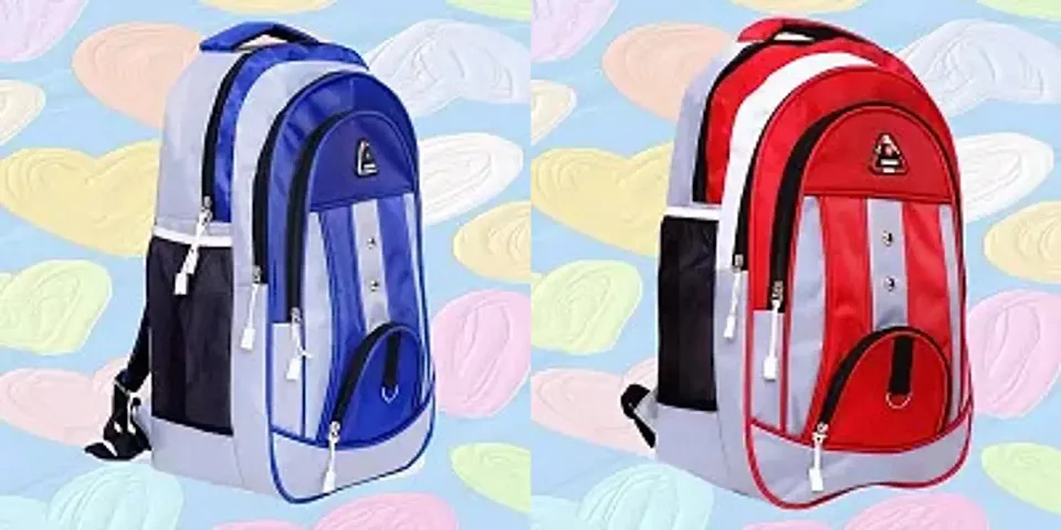 Combo Of 2 Trendy Water Resistant Backpacks For Men And Women