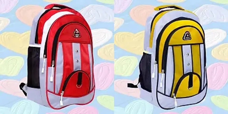 Combo Of 2 Trendy Water Resistant Backpacks For Men And Women