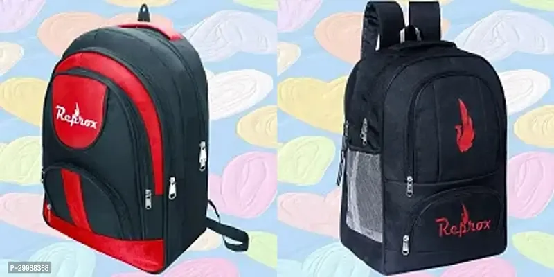 Combo Of 2 Trendy Water Resistant Backpacks For Men And Women-thumb0