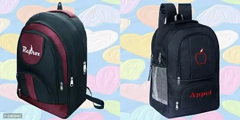 Combo Of 2 Trendy Water Resistant Backpacks For Men And Women