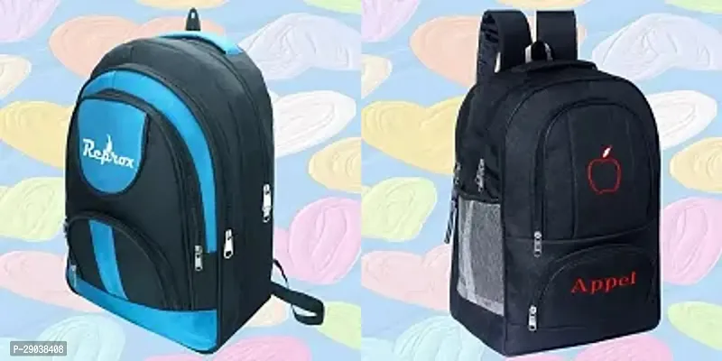 Combo Of 2 Trendy Water Resistant Backpacks For Men And Women