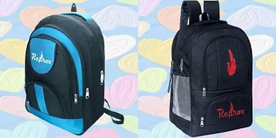 Combo Of 2 Trendy Water Resistant Backpacks For Men And Women