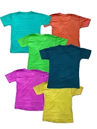 Kids Boys Cotton Multicolor Tshirts(Pack Of 5)-thumb3