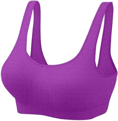 Pack Of 1 Women Non Padded Non-Wired Air Sports Bra(Light Pink)