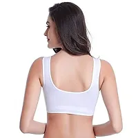 AMYDA Women's Air Bra Non Padded Strap Stretchable Comfortable Daily Fancy Gym Bras for Ladies Girls Causal Everyday Dance wear Running Activity Pack of 3-thumb1