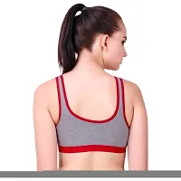 AMYDA Women's Cotton Non Padded Wirefree U-Back Sports Bra-thumb1