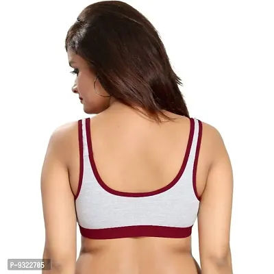 AMYDA Women's Sports Bra Seamless Non Padded Wire-Free Stretchable Comfortable with Straps Sports Bra for Girls Ladies Daily Everyday Dance wear Sport Activity Gym-thumb4