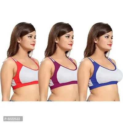 AMYDA Women's U-Back Sports Non Padded Strap Stretchable Comfortable Daily Fancy Gym Bras for Ladies Girls Causal Everyday Dance wear Running Activity Pack of 1-thumb0