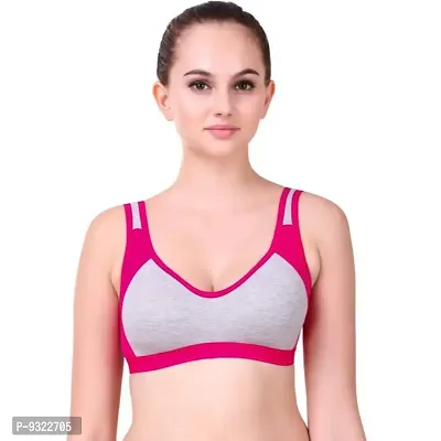 AMYDA Women's Sports Bra Seamless Non Padded Wire-Free Stretchable Comfortable with Straps Sports Bra for Girls Ladies Daily Everyday Dance wear Sport Activity Gym-thumb5