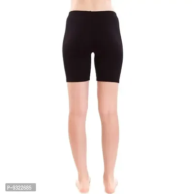 AMYDA Soft and Stretchable Cycling Yoga Cotton Lycra Casual Shorts-thumb2