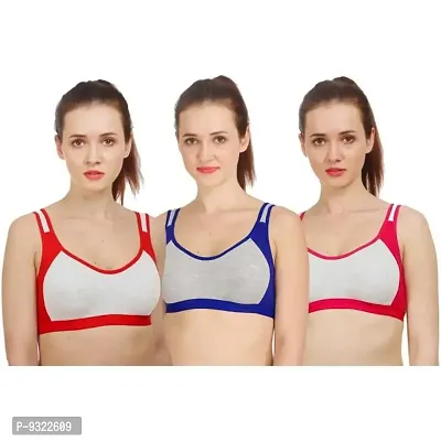 AMYDA Women's U-Back Sports Non Padded Strap Stretchable Comfortable Daily Fancy Gym Bras for Ladies Girls Causal Everyday Dance wear Running Activity Pack of 1