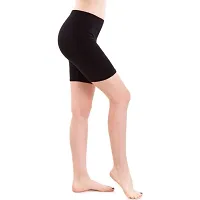 AMYDA Soft and Stretchable Cycling Yoga Cotton Lycra Casual Shorts-thumb3