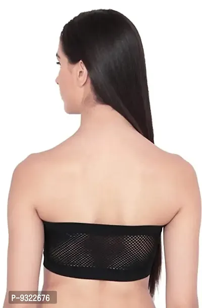 Buy AMYDA Women's Black Seamless Wire-Free Stretchable Comfortable  Strapless Tube Bra for Daily Everyday Dance wear Sport Activity Gym (Size  -32) Online In India At Discounted Prices