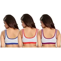 AMYDA Women's U-Back Sports Non Padded Strap Stretchable Comfortable Daily Fancy Gym Bras for Ladies Girls Causal Everyday Dance wear Running Activity Pack of 1-thumb1