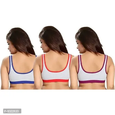 AMYDA Women's U-Back Sports Non Padded Strap Stretchable Comfortable Daily Fancy Gym Bras for Ladies Girls Causal Everyday Dance wear Running Activity Pack of 1-thumb2