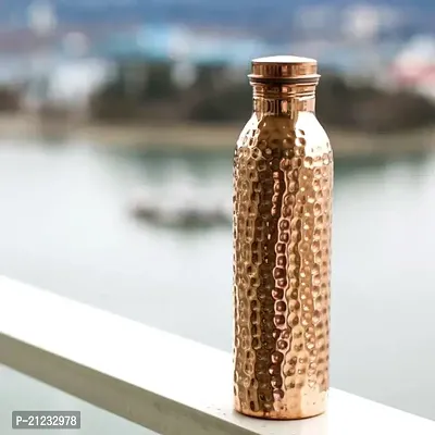 700 ML HAMMRED PURE COPPER BOTTLE WITHOUT JOINTS MATAR-thumb4