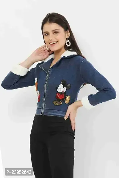 Mickey mouse stylish denim for girls-thumb0