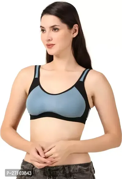 Stylish Multicoloured Cotton Blend Colourblocked Bras For Women Pack Of 3-thumb3