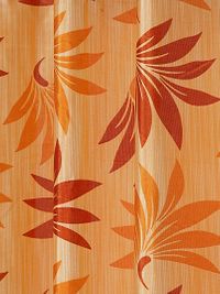 FasHome Orange Polyester Eyelet Fitting Door Curtain's - Pack Of 2-thumb2