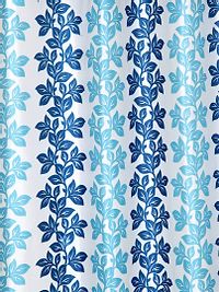 Blue Polyester Eyelet Fitting Long Door Curtain's - Pack Of 2-thumb1