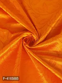 Fashome Pack of 2 Beautiful  Orange Polyester Eyelet Fitting Windows Curtain (5 Feet)-thumb2