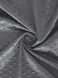 FasHome Modern Grey Polyester Polka Dot Printed Door Curtain (Pack Of 2)-thumb2