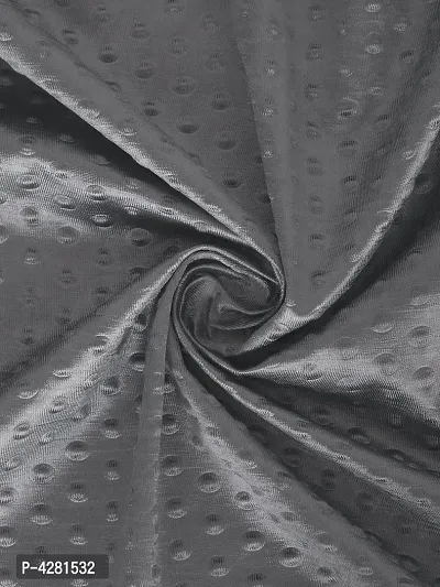 FasHome Modern Grey Polyester Polka Dot Printed Door Curtain (Pack Of 2)-thumb3