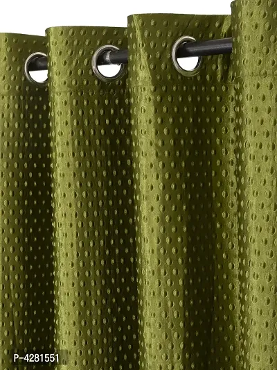 FasHome Modern Polyester Long Door Curtain (Pack Of 2)-thumb2