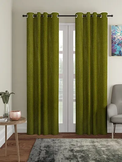 FasHome Polyester Long Door Curtain- Combo Of 2