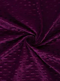 FasHome Premium Purple Polyester Polka Dot Printed Window Curtain (Pack Of 2)-thumb2