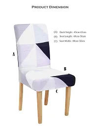 FasHome Premium Multicoloured Polyester Printed Chair Cover-thumb4