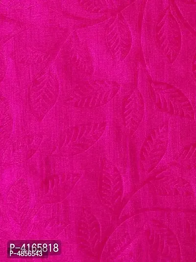 Pack of 2 Beautiful  Pink Polyester Eyelet Fitting Door Curtain (7 Feet)-thumb4