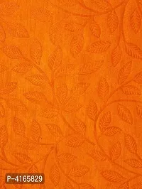 Pack of 2 Beautiful  Orange Polyester Eyelet Fitting Long Door Curtain (9 Feet)-thumb3