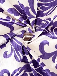 Pack of 2 Beautiful  Purple Polyester Eyelet Fitting Door Curtain (7 Feet)-thumb3