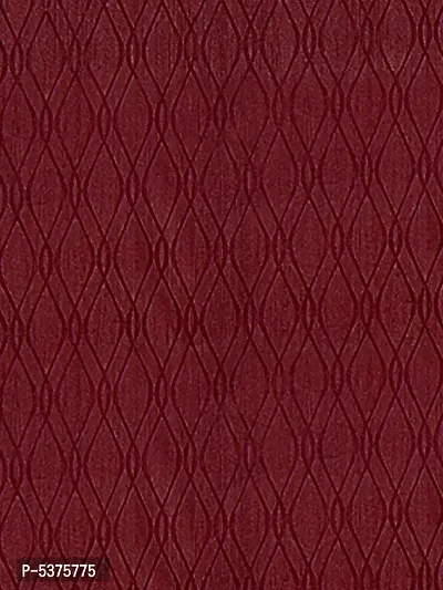 Polyester Door Curtain 7FT-Pack of 2 -Maroon-thumb4