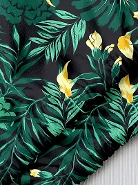 Polyester Green Floral Print Printed Air Conditioning Dust Cover, Folding AC Cover, Split for 1.5 Ton Indoor Unit-thumb4