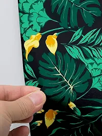 Polyester Green Floral Print Printed Air Conditioning Dust Cover, Folding AC Cover, Split for 1.5 Ton Indoor Unit-thumb3